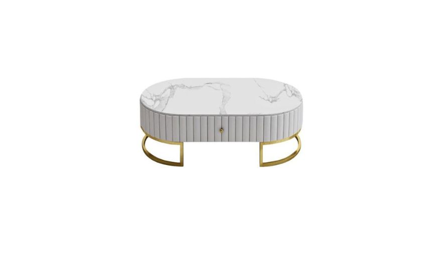 nội thất bàn đá oval cao cấp