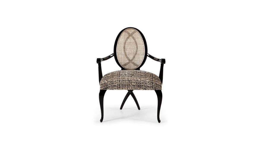 ghế ăn colette kết hợp mây đan