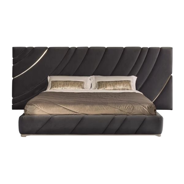 Giường bọc nỉ nhung GN44