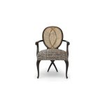 ghế ăn indochine kết hợp mây đan