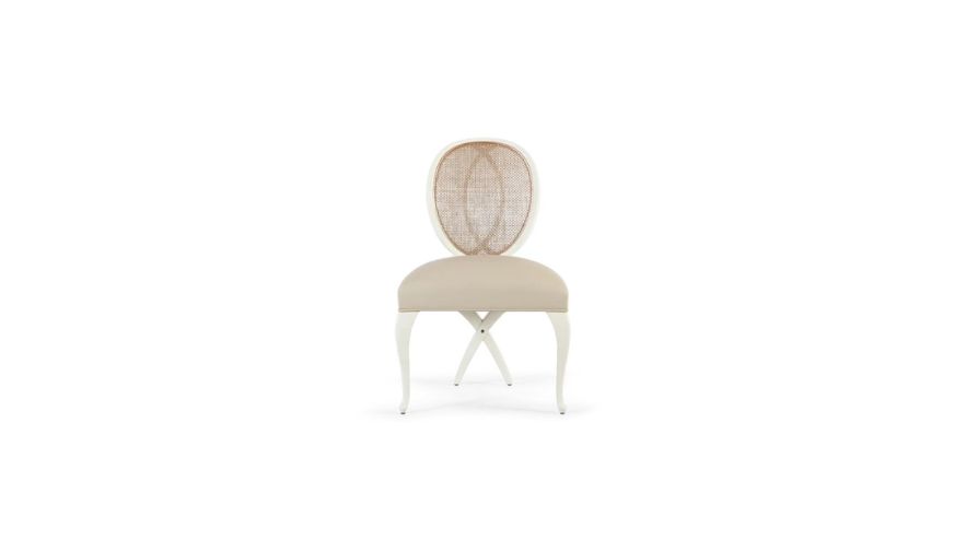 ghế ăn indochine kết hợp mây đan