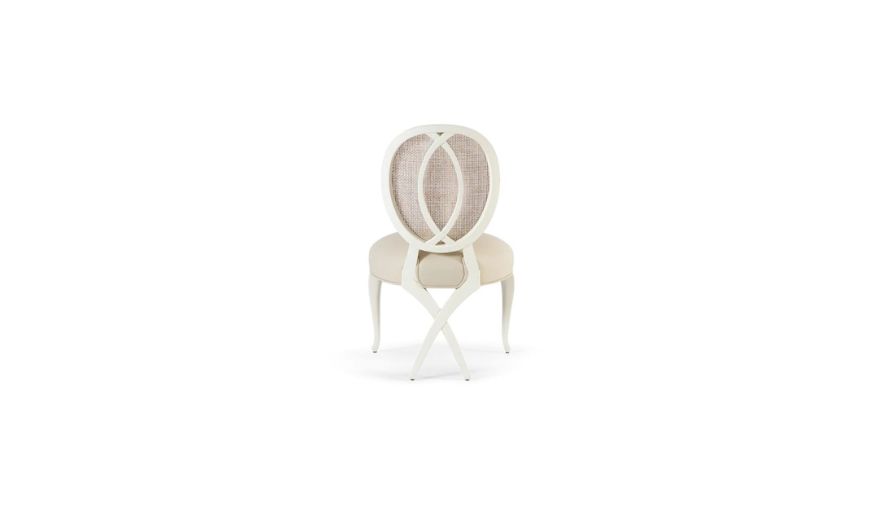 ghế ăn indochine kết hợp mây đan