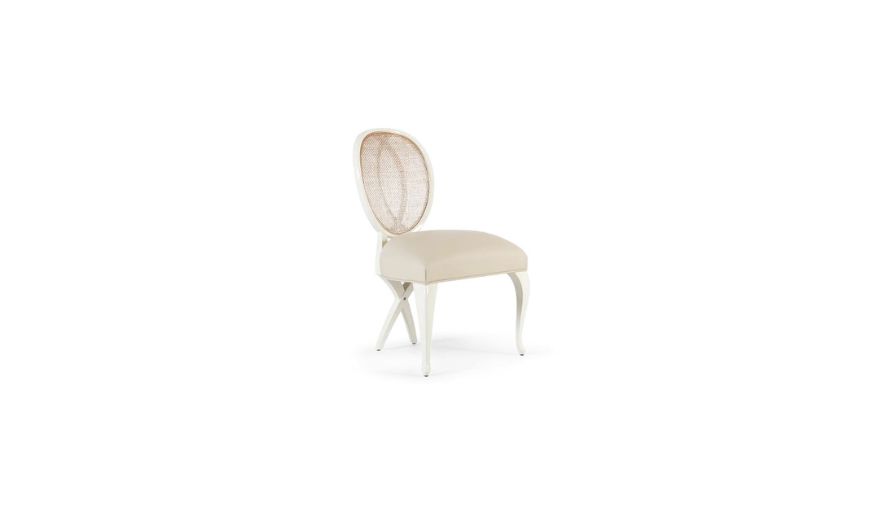 ghế ăn indochine kết hợp mây đan