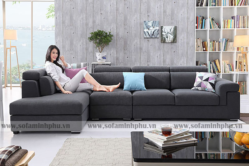 Sofa góc vải nỉ MP208