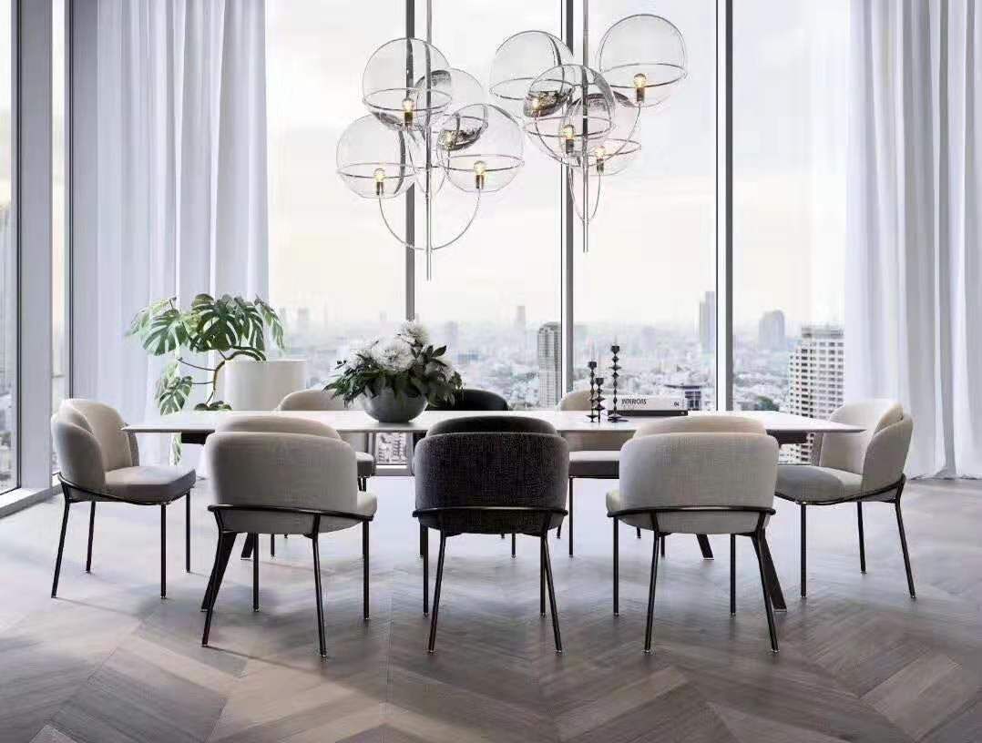 bộ ghế ăn thiết kế fil noir cao cấp