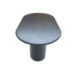Bàn ăn gỗ oval phủ veneer