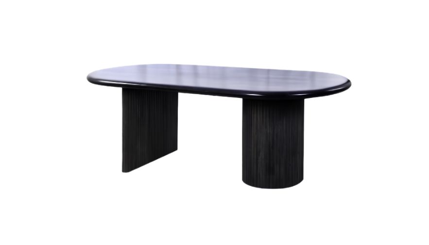 MP BA05 | Bàn ăn gỗ Oval Veneer