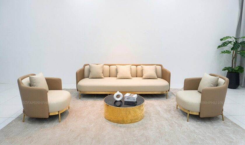 bộ ghế sofa chữ I đẹp hiện đại