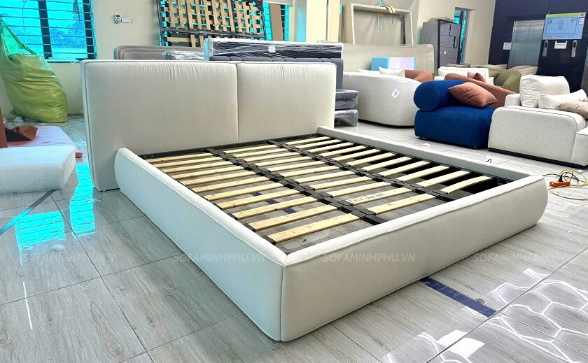 giường ngủ bọc da tại xưởng