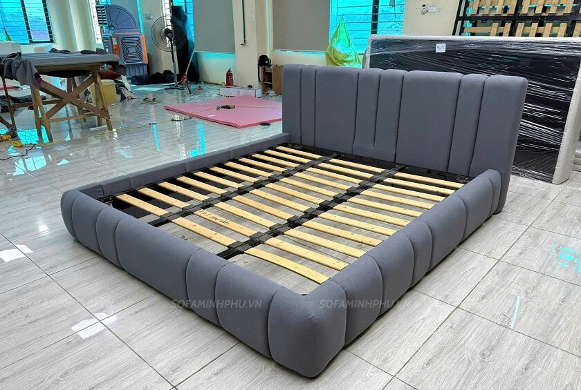 giường xám tối giản