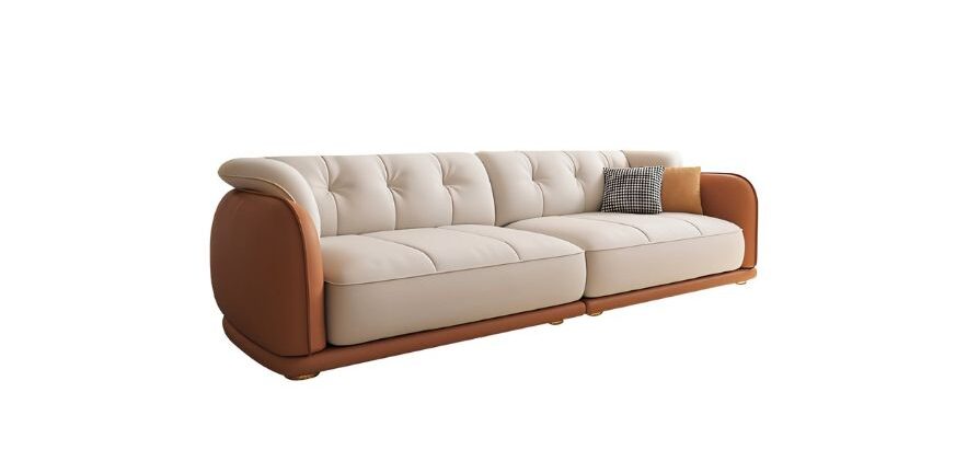 sofa bọc da pu hiện đại
